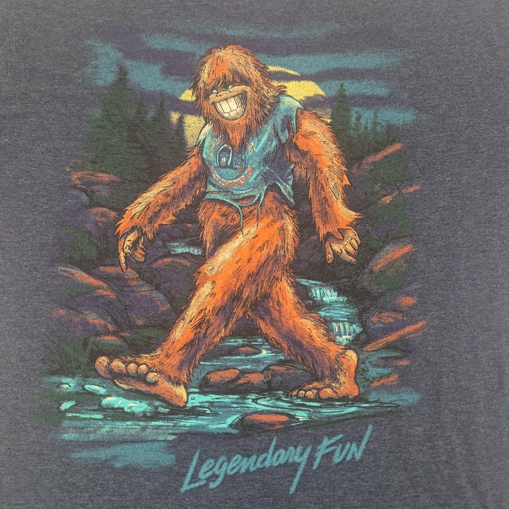 Eskimo Joe's Sasquatch Legendary Fun Men's Blue Tshirt Size XL